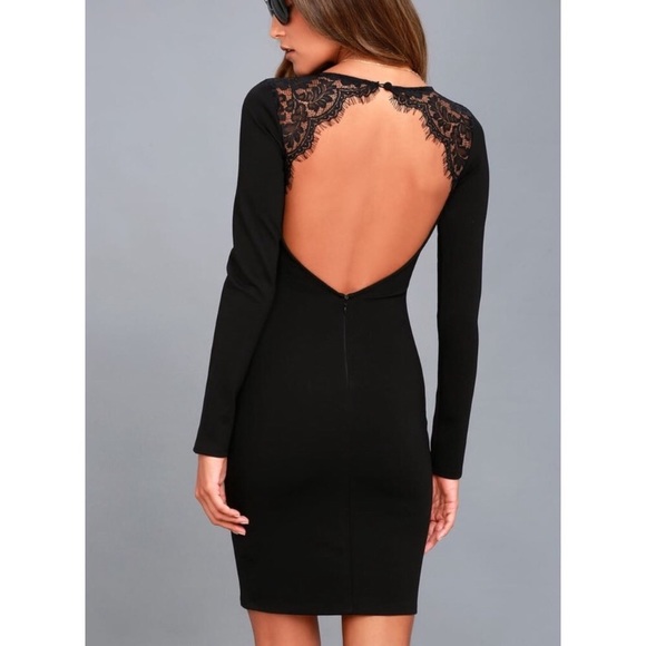 Lulu’s SEXY Backless Lace Bodycon Party Dress - Picture 5 of 9